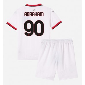 AC Milan Tammy Abraham #90 Dětské Venkovní dres komplet 2024-25 Krátký Rukáv (+ trenýrky)